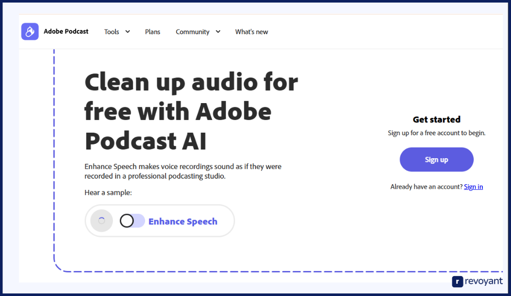 Adobe Audio Enhancer