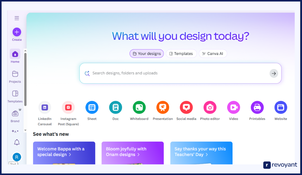 Canva: Visual Design Tool with Presentation Capabilities