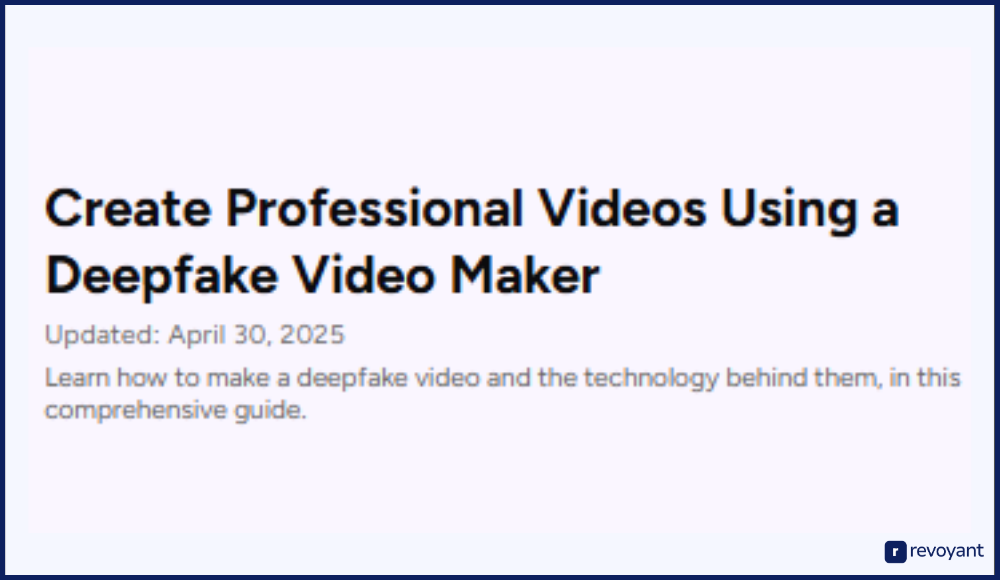 Deepfake Generator 