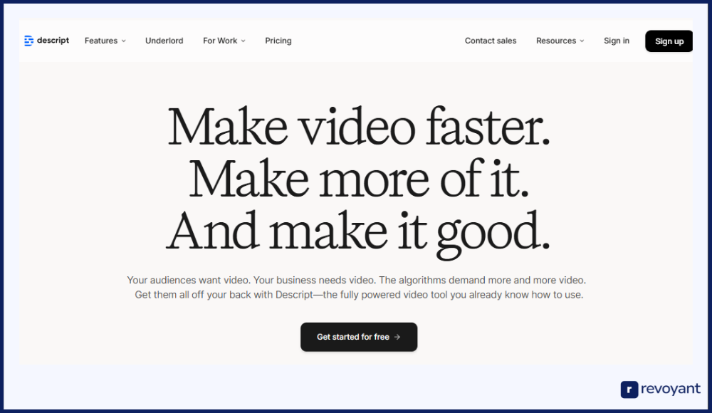 ElevenLabs AI Alternative - Descript