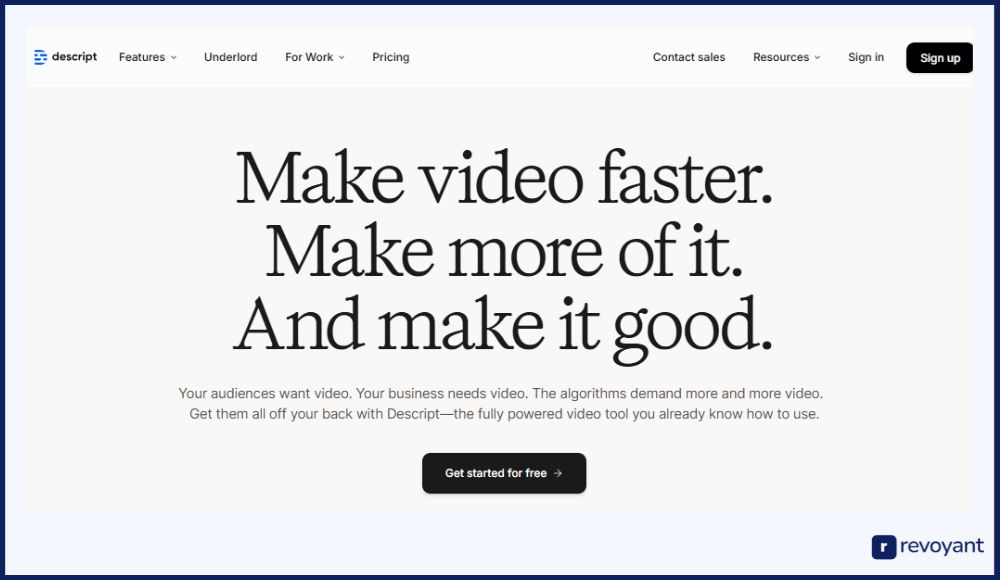 Playphrase.me Alternative - Descript