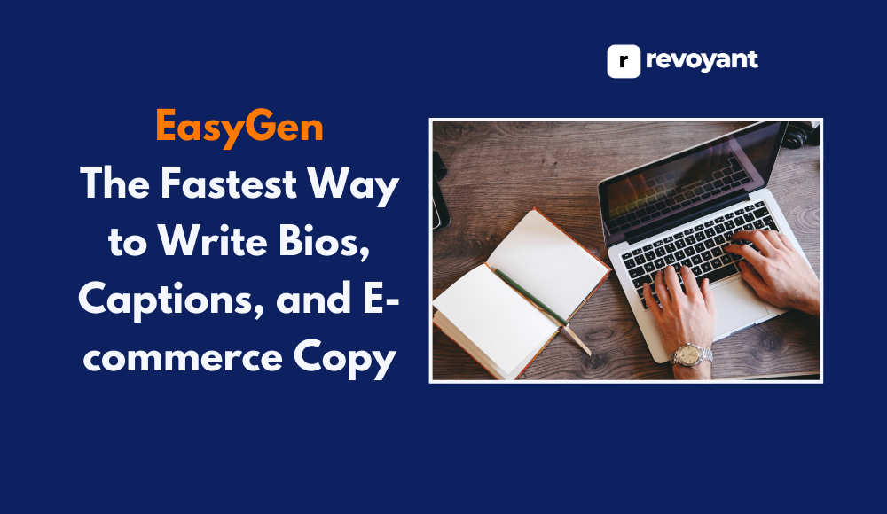 Easygen The Fastest Way to Write Bios, Captions, and E-commerce Copy