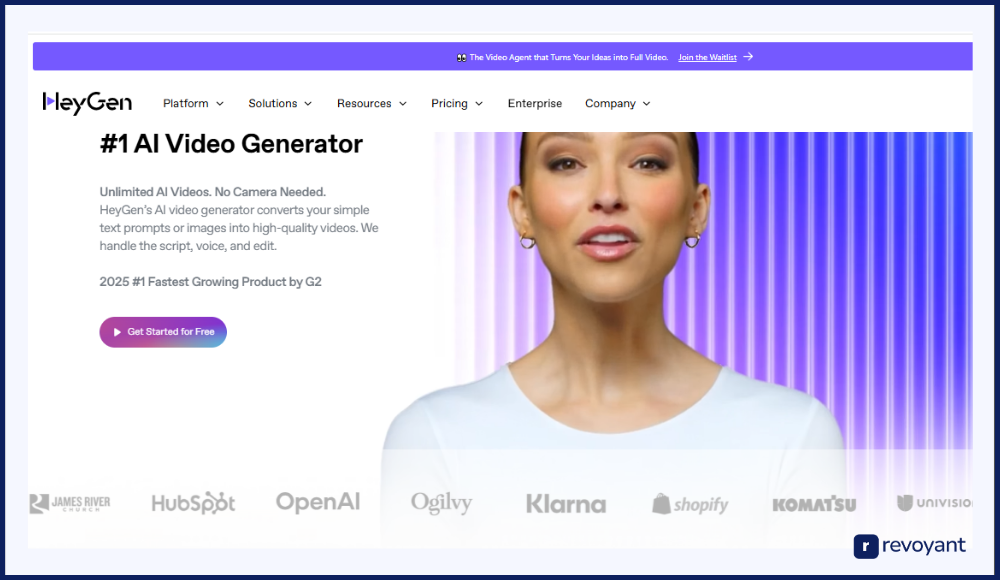 DeepBrain AI Alternative- Hygen
