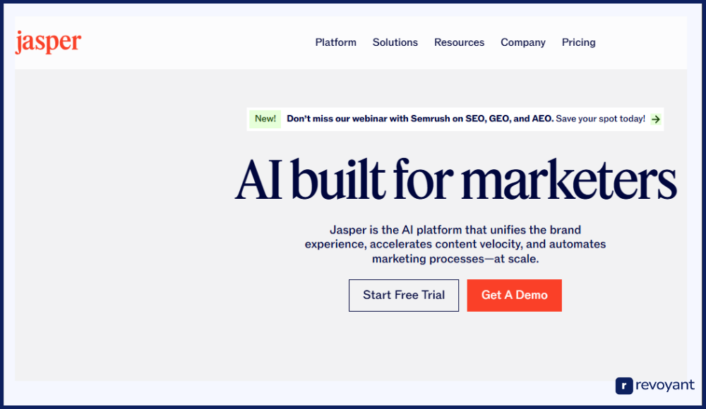Jasper: Best for Long-Form and SEO-Optimized Content