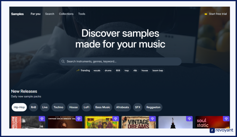 LANDR Samples: Curated, Royalty-Free Content for Quick Use