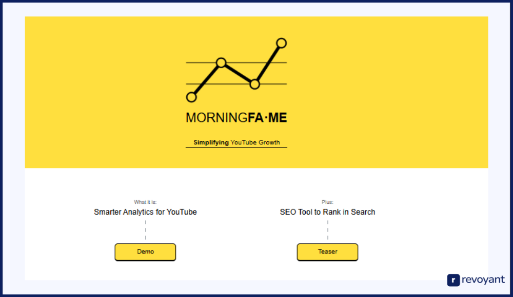 Morningfame: YouTube Strategy Insights and Keyword Rankings Made Simple