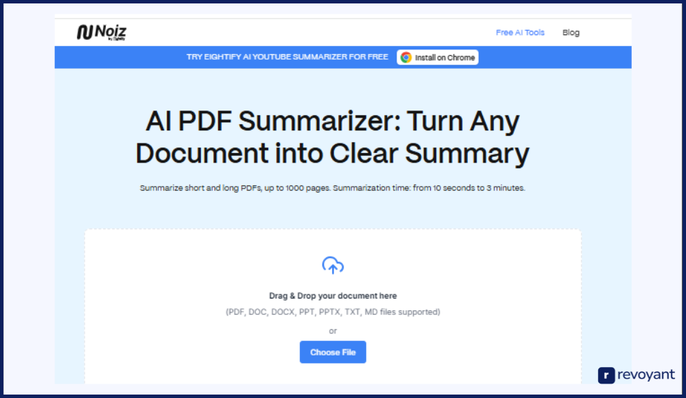 Noiz AI PDF Summarizer