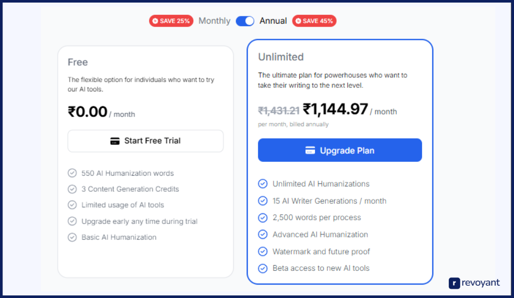 Phrasly Pricing Plans