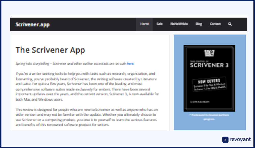 Scrivener: Best Tool for Long-Form Writers Organizing Large Projects