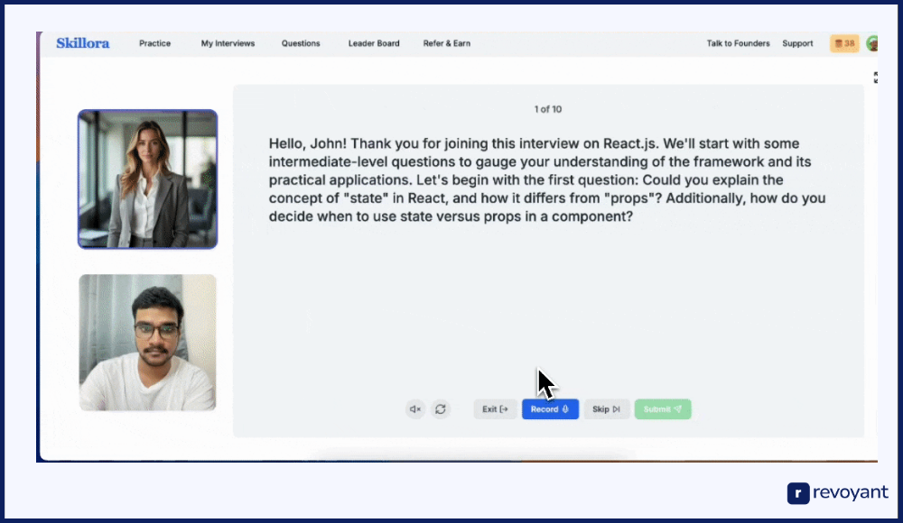 Skillora: AI Mock Interviews and Performance Analytics
