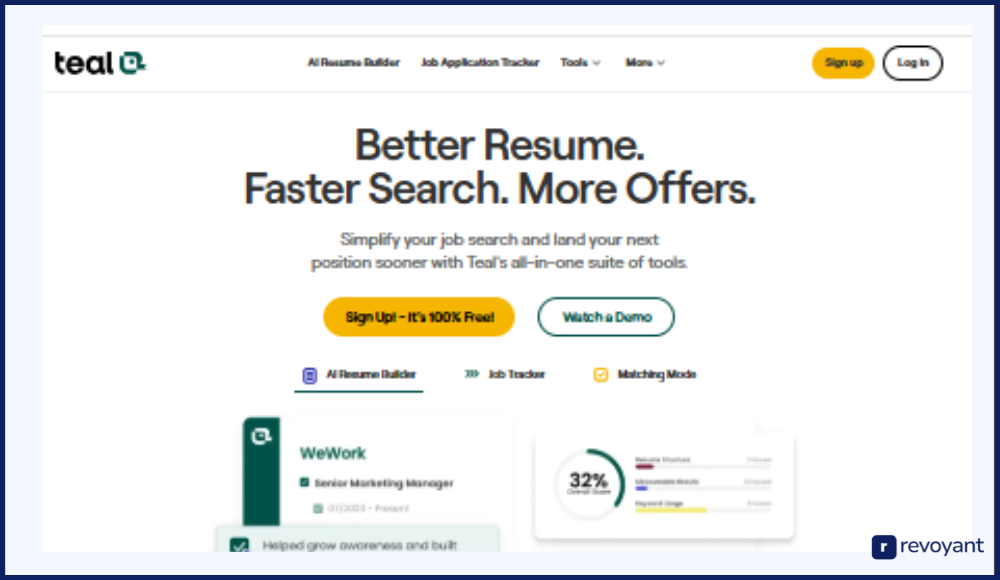 Teal: Best Job Tracker + Resume Builder in One