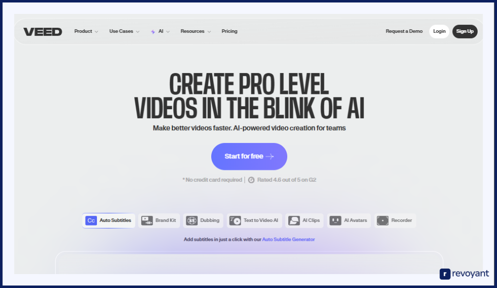 VEED.io: Fast Subtitles & In-Browser Video Editing