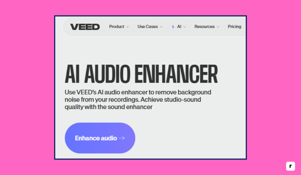 Veed.io Audio Enhancer