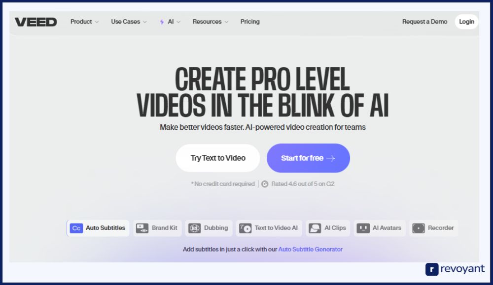 Playphrase.me Alternative - Veed.io