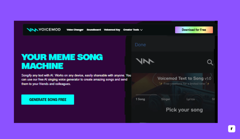 Voicemod AI Songs